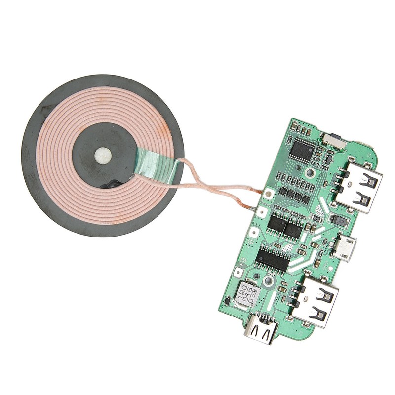 5W Wireless Charging Module Coil PCBA Circuit Board Dual USB