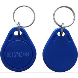 RFID Key Fobs, 125KHz TK4100/EM4100 Proximity Tags, 100-Pack, Blue