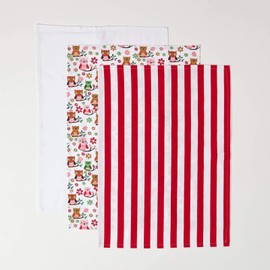 Homescapes 100% Pure Cotton Apron Washable Kitchen Apron with Pouch