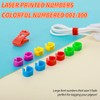 100Pcs 8mm Numbered Pigeon Leg Bands with 8 Color, Quail