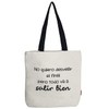 Econanos Hellobags2019 Canvas & Beach Tote Bag, 38 cm, White