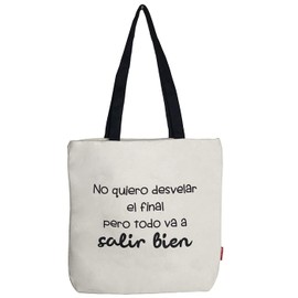 Econanos Hellobags2019 Canvas & Beach Tote Bag, 38 cm, White (Blanco)