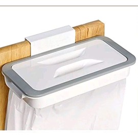 Wooden and Plastic Bin Bag Holder Waste Separator