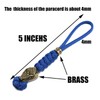 Trufas Hand Woven Paracord Knife Lanyards With Brass Snake Head
