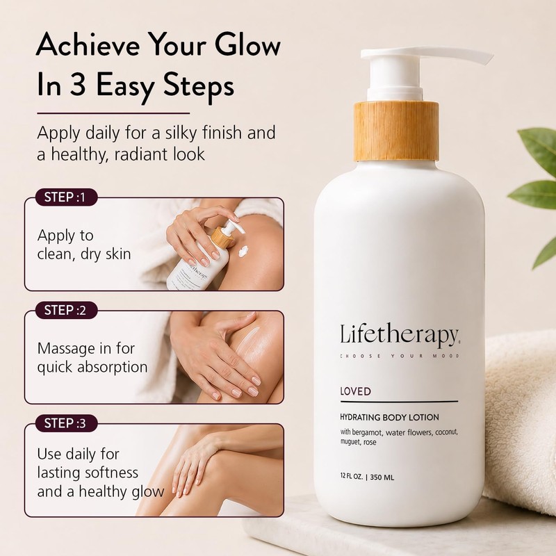Lifetherapy Hydrating Lotion For Hand & Body Non Greasy Lightweight