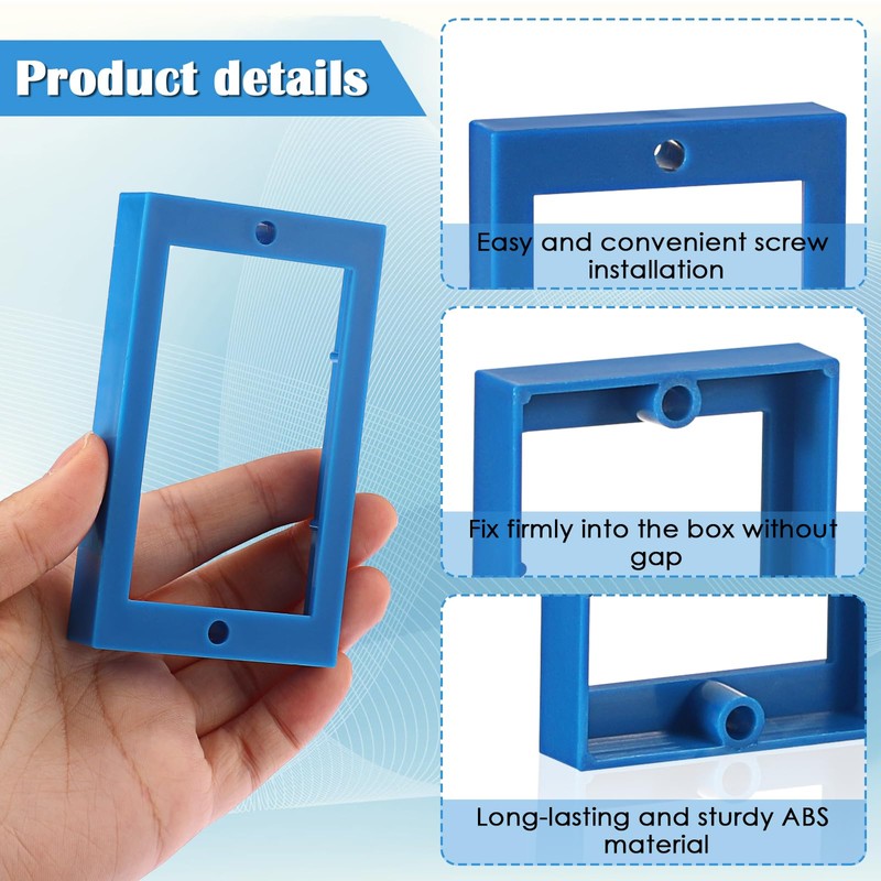 OwnMy 8PCS 1/2" Electrical Outlet Box Extenders, 1 Gang Electric