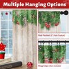 Culudea Christmas Curtains, Christmas Snowflake Tree Wood Sheer Curtains, Winter