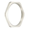 MECCANIXITY NPT Cast Pipe Fitting Hex Locknut, Nickel Plated Copper