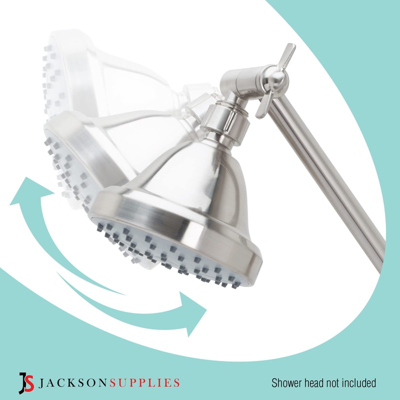 Shower Head Extension Arm by JS Jackson Supplies, Adjustable 10