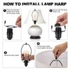 YOKIVE 9 Inch Lamp Harp, Detachable Lamp Shade Holder with