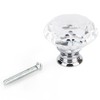 16Pcs Crystal Glass Cabinet Knob Diamond Shape 40mm Drawer Cupboard