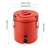 2.64-Gallon / 10 L Insulated Beverage Dispenser,Stainless Steel Inner Barrel,with