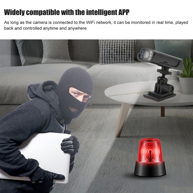 1080P WIFI Security Camera Wireless Infrared Night Vision 500mAh Mini