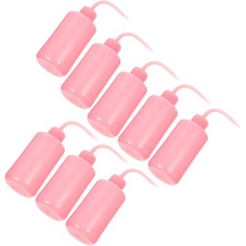 Beaupretty Botella de Limpieza de Pestañas Botella Vacía Práctica para Lavado y Cuidado de Pestañas 250ml Rosa Abs Resistente a Impactos Paquete de 8 Piezas
