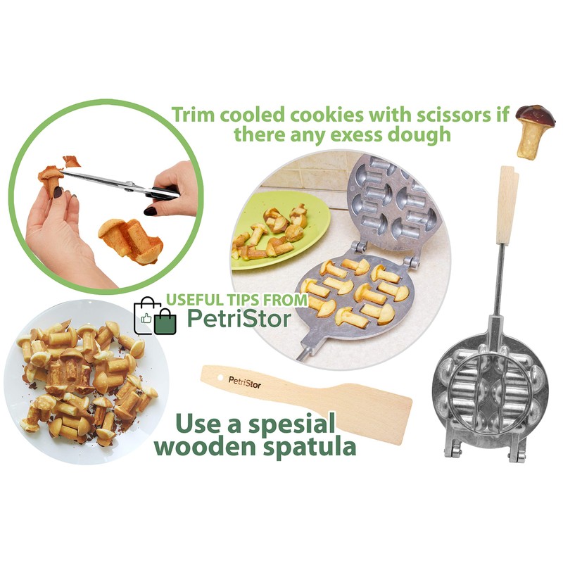 Sweet Pastry Maker - Cookie Mold Mushrooms -Baker Ukrainian form
