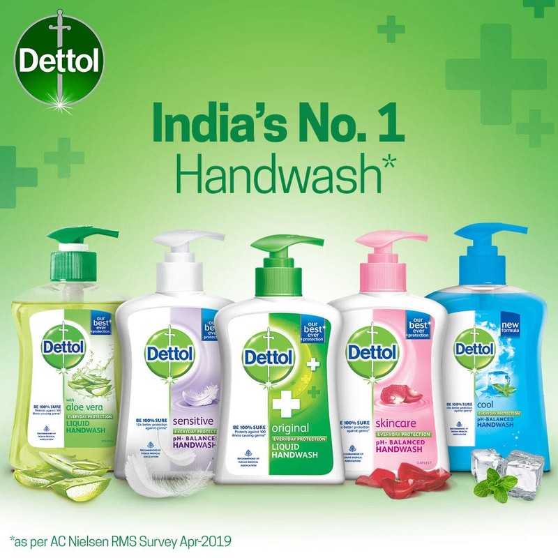 Dettol Original Germ Protection Handwash Liquid Soap Pump, 250ml