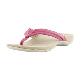 Vionic Women's Rest Yoko Comfortable Toe-Post Sandal- Flip flops That Includes a Built-in Arch Support Orthotic Footbed Pink Glo 10 Wide