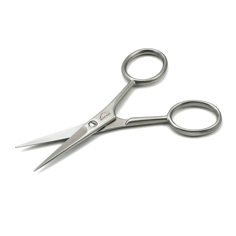 Mont Bleu Carbon Steel Moustache Scissors Made in Italy