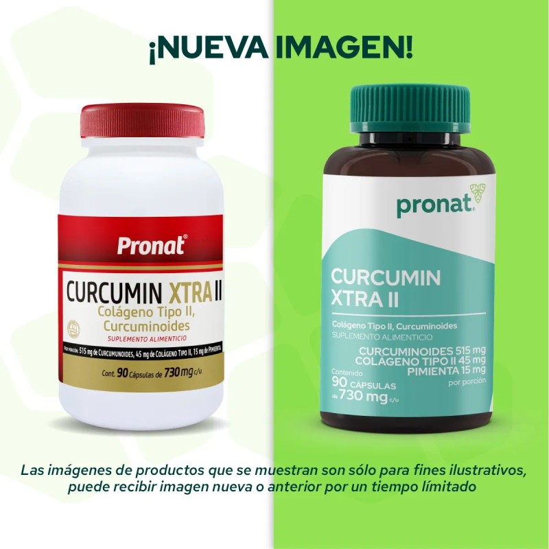 Kit 3 Piezas Suplemento Curcumin Xtra Colágeno Tipo 2 Pronat