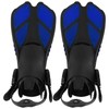 1 Pair Adjustable Swimming Fins TPR Open Heel Long Diving