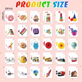 WinnerWhy 60 Pieces Jumbo Memory Game 30 Pairs Giant Matching Cards for Kids Giant Cards Educational and Learning Matching Cards for Preschool Outdoor Indoor Activities Holiday Party Supplies