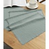 Vitalizart Green Table Runner 14 x 90 Inches Long Slub