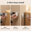 YiiSeeJo 10PCS White Furniture Anchor, Furniture Anti-Tip Straps