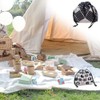 NA 2 Pcs Lunch Box Pouch with Drawstring Foldable Picnic