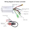 36V 350W Electric Scooter Controller Dashboard Display Thumb Throttle Brake