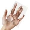 6 Pack 2" Clear Door Stoppers for Wall, Large Round