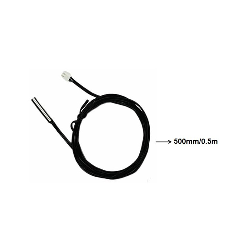 NTC 3950 10K Temperature Sensor Probe - 0.5m Waterproof Thermistor