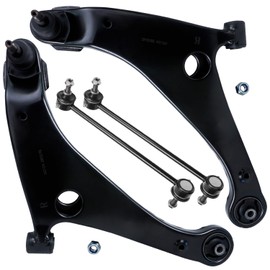 Detroit Axle - Front 4pc Control Arms Kit for 04-12 Mitsubishi Galant, 06-12 Eclipse, 2 Lower Control Arms w/Ball Joints 2 Sway Bars 2006 2007 2008 2009 2010 2011 2012 Replacement