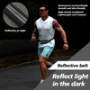 Reflective Running Belt Bib Holder with Gel Loops - Lightweight,