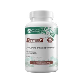 Objective Nutrients BetterGI Mucosal Barrier Support, with Serum Bovine Immunoglobulin (SBI) & N-Acetyl-Glucosamine, Gut Repair & Protection, No Fillers or Preservatives, Net Wt 3.13 oz (75 Servings)