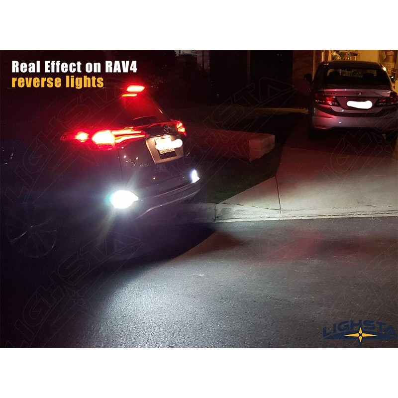 LIGHSTA 10PCS Super Bright White LED Interior Light Kit Package