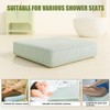 Gwremzlox Shower Seat Cushion,Thickened Shower Chair Cushion 4D Air Fiber