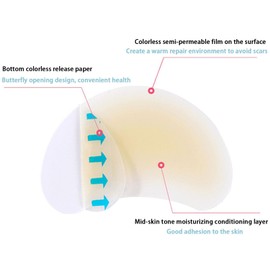 40 Pcs Blister Bandages for Feet, Invisible Hydrocolloid Bandages Hydrocolloid Patch, Waterproof bandages for Toes, Heel Blister Prevention (40)