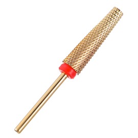 KFSENSOR Carbide Nail Drill 1pcs Bits Nail Carbide 5 in 1 Bit Two Way Rotate Professional Advanced Safety Bits for Manicure Pedicure (Rose Gold, Fine - F)