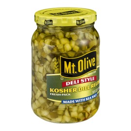 Mt. Olive Deli Style Kosher Dill Relish, 16 FZ (Pack of 12)