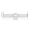 PATIKIL Ceiling Light Plate 90x18x16mm Lighting Fixture Mounting Bracket for