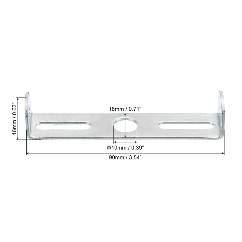 PATIKIL Ceiling Light Plate 90x18x16mm Lighting Fixture Mounting Bracket for