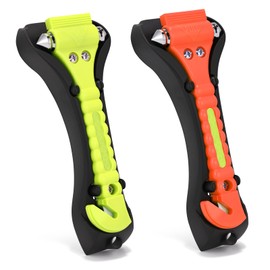 Yiader Window Breaker, 2-in-1 Emergency Escape Tool with Seatbelt Cutter, Glass Breaker for Family Rescue and Traffic Accident Emergency Escape 2 Pack