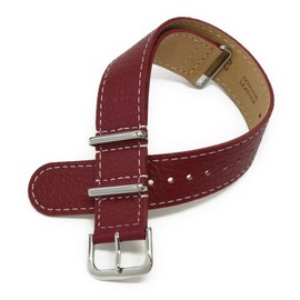 CASSIS[カシス] カーフ 時計ベルト TYPE NATO LEATHER タイプナトーレザー 22mm ブラック 交換用工具付き #189.601S019022