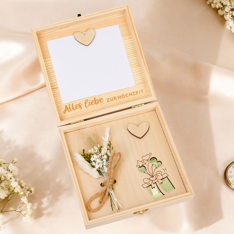 ALULU Regalo di denaro matrimonio - fieno bianco-verde
