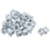 sourcing map Weld Nuts, M8 Square UNC Carbon Steel Machine