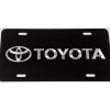 BLVD Toyota Car Tag Diamond Etched Aluminum Engraved Vanity Front