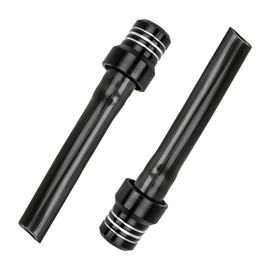Yourkar 2 PCS Hose Gas Fuel Tank Cap, Aluminum Breather Fuel Valve Vent with Flexible Tube, Gas Tank Filler Cap Replacement for CRF YZF Motorcycle Dirt Bike, Motorcycle Accessories(Black)