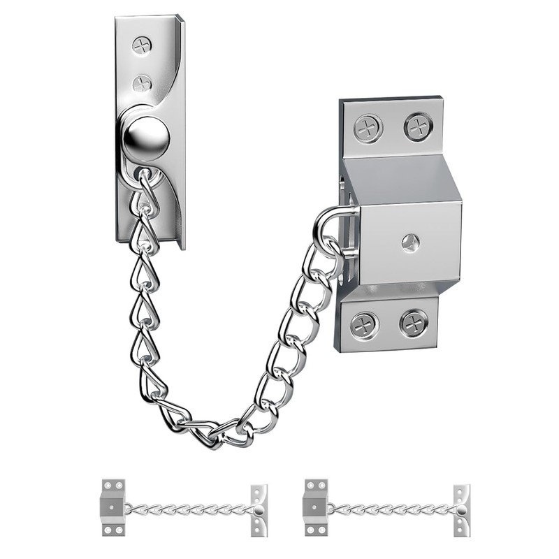 I-EASYDWW 2 Pack Window Chain Lock, Stainless Steel Window Restrictor