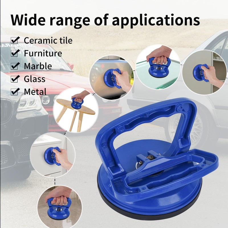 FCHO Glass Suction Cup Heavy Duty Aluminum Vacuum Plate Puller
