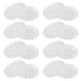 Moicstiy 16 Pack Carpet Protector Spiked Caster Cups, Round Furniture Cups, Plastic Clear Furniture Coasters for Chair, Table, Sofa, Bed, Furniture Legs